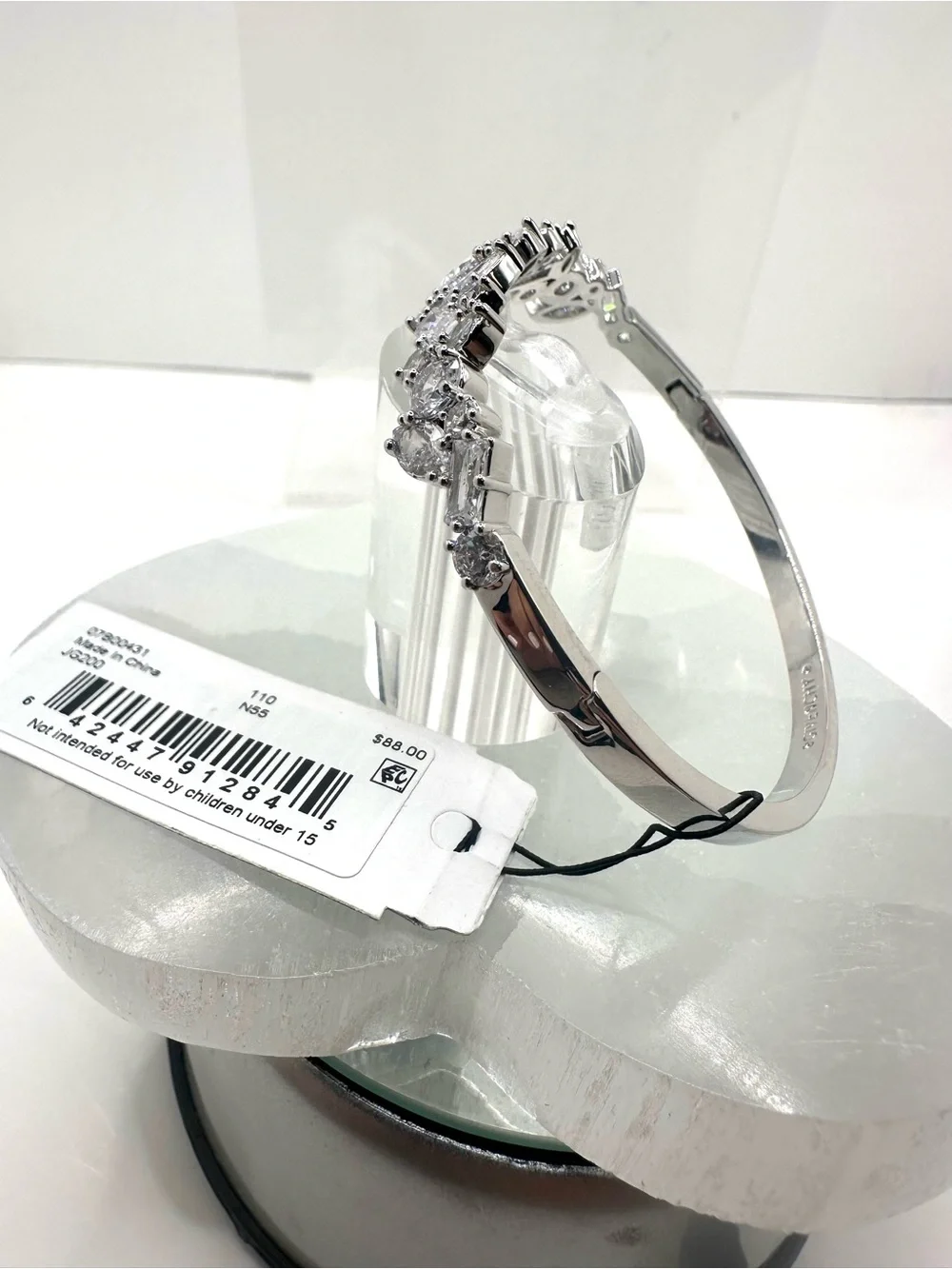 Givenchy Silver Crystal Floral Bandle